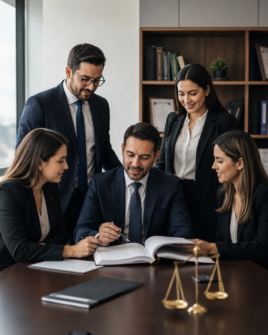 Equipo jurídico de Equidad Jurídica RP trabajando en conjunto