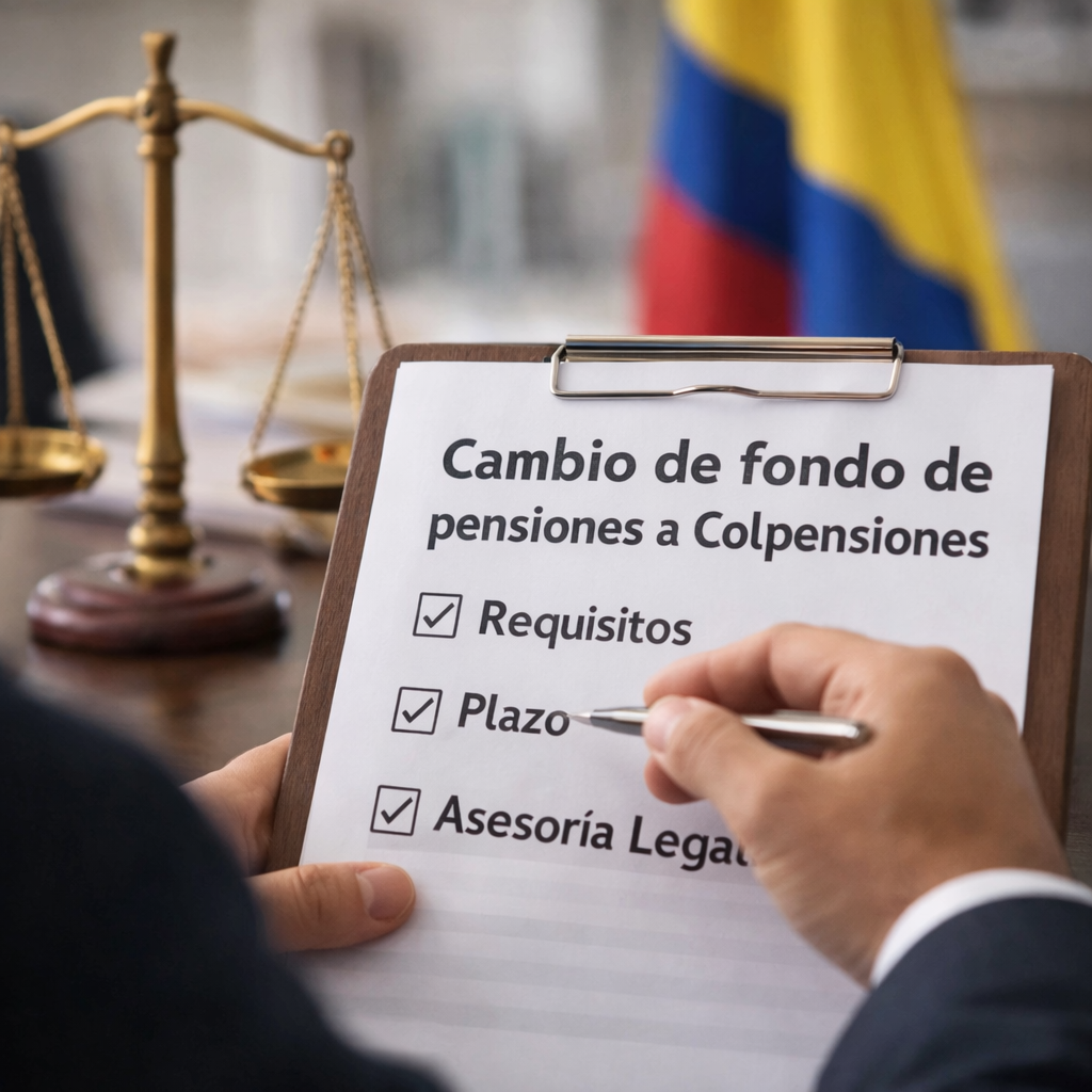 Cambio de fondo de pensiones a Colpensiones requisitos